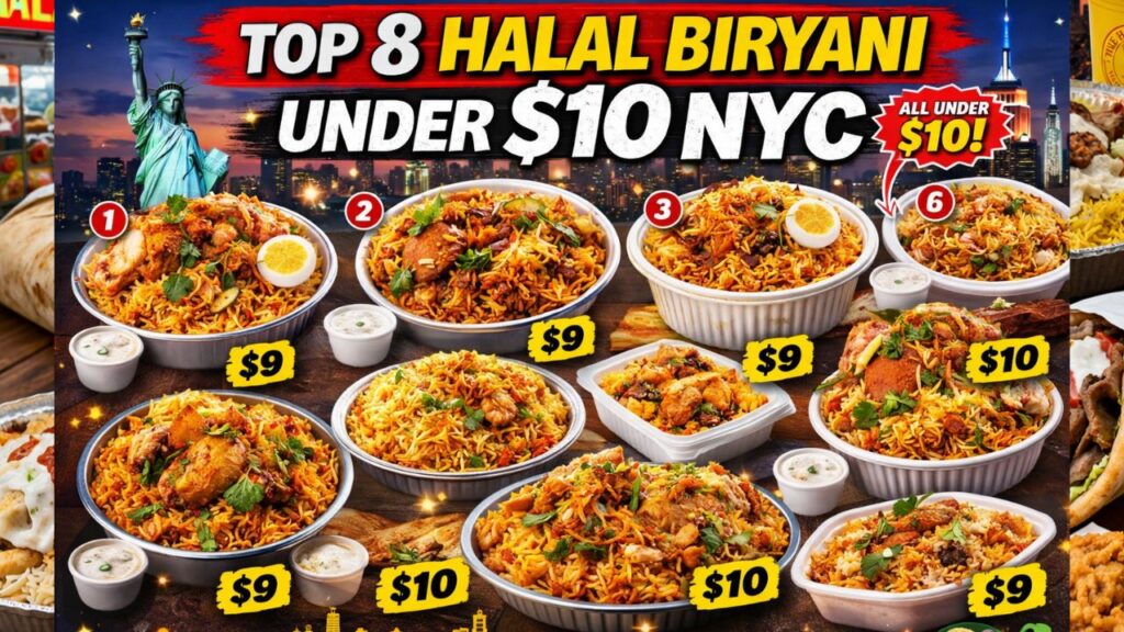 Top 8 Halal Biryani Under $10 NYC