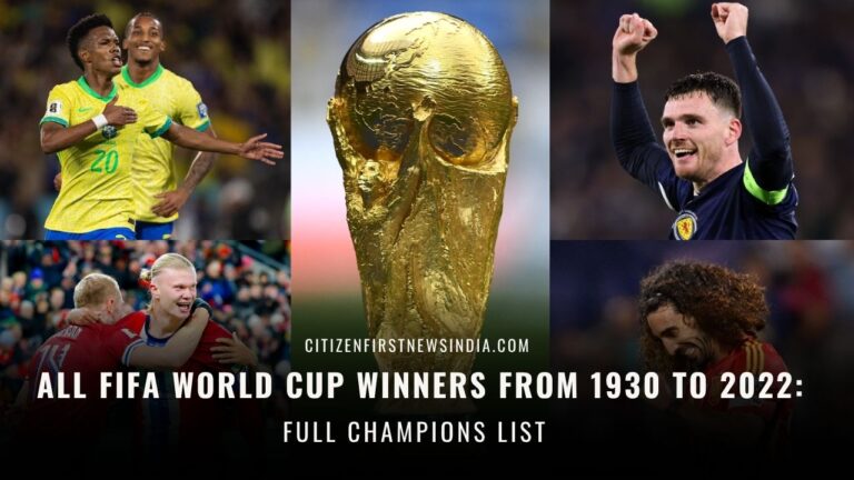 All FIFA World Cup Winners from 1930 to 2022