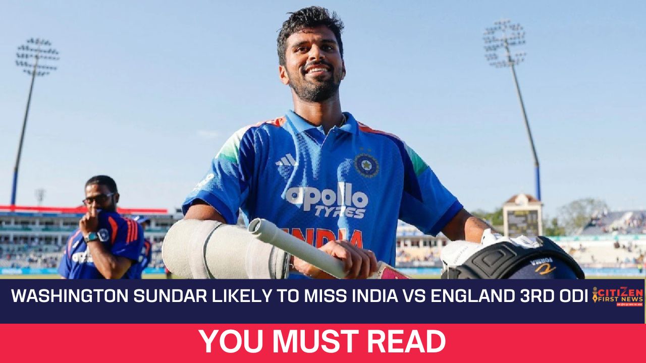 Washington Sundar Likely to Miss India vs England 3rd ODI