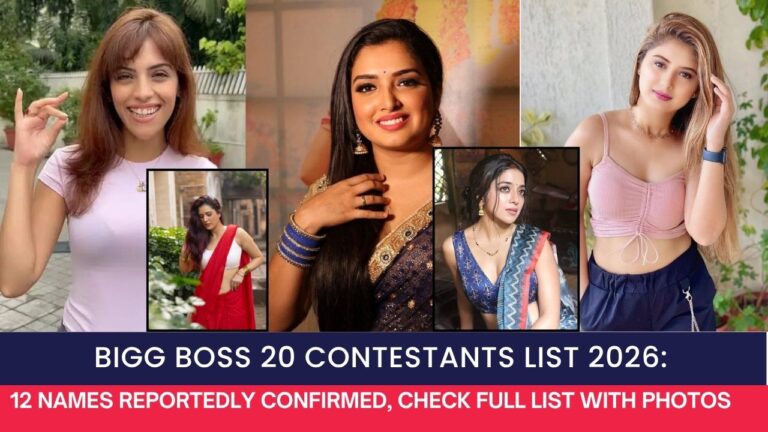 Bigg Boss 20 Contestants List 2026